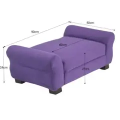 BILDUN - Cama Mascota Felpa Lila