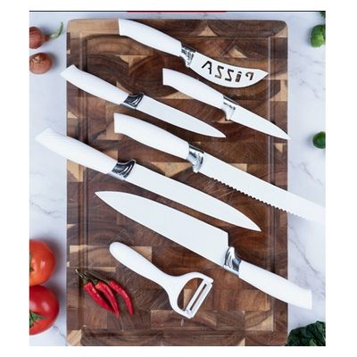 Imagen 2 del producto Set Cuchillos 7 Piezas Acero Inoxidable Incluye Pelador