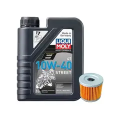 GENERICO - Kit Mantención Aceite 1L 10w40 Street + Filtro Suzuki Gixxer