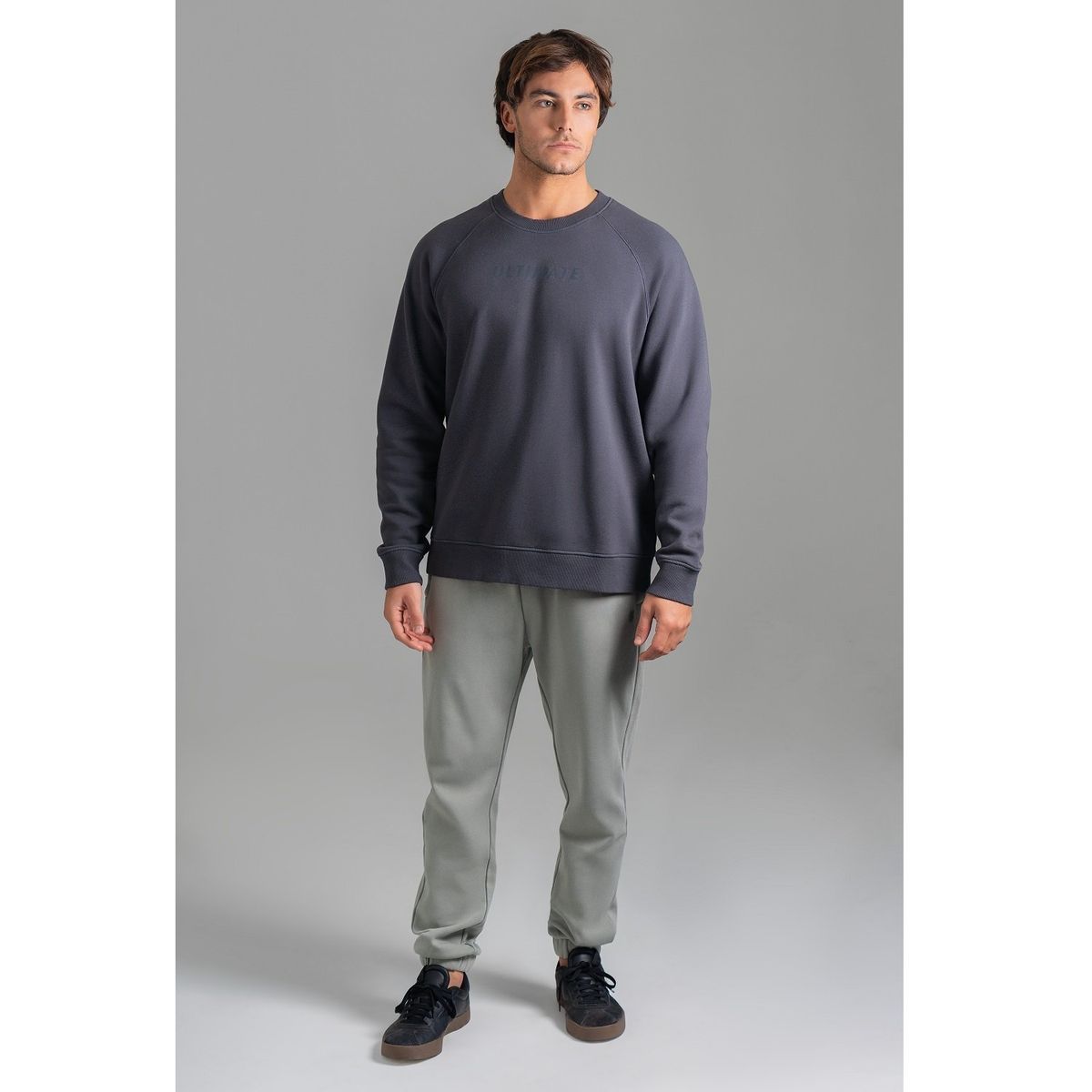 ULTIMATE - ULTIMATE CREW RAGLAN HOMBRE DARK GREY