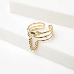 19V69 ITALIA - Anillo Italia Dorado Mujer