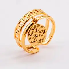 19V69 ITALIA - Anillo Italia Dorado Mujer - Dorado
