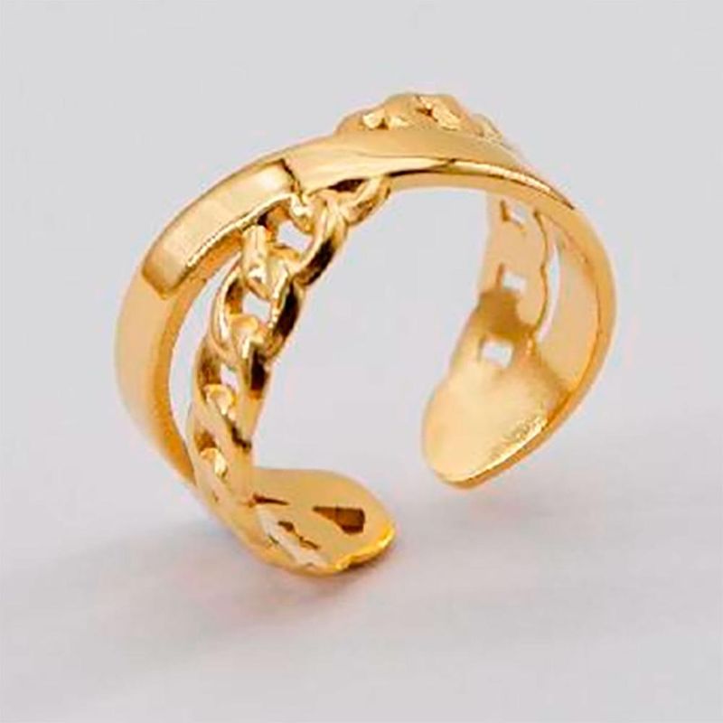19V69 ITALIA - Anillo  Italia Dorado Mujer