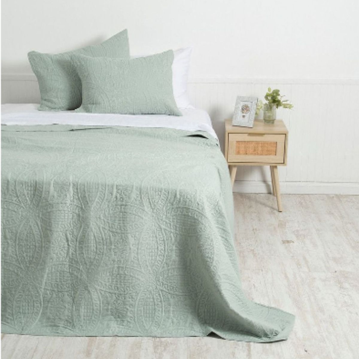 MASHINI - Quilt Mashini Super King Portugal Verde