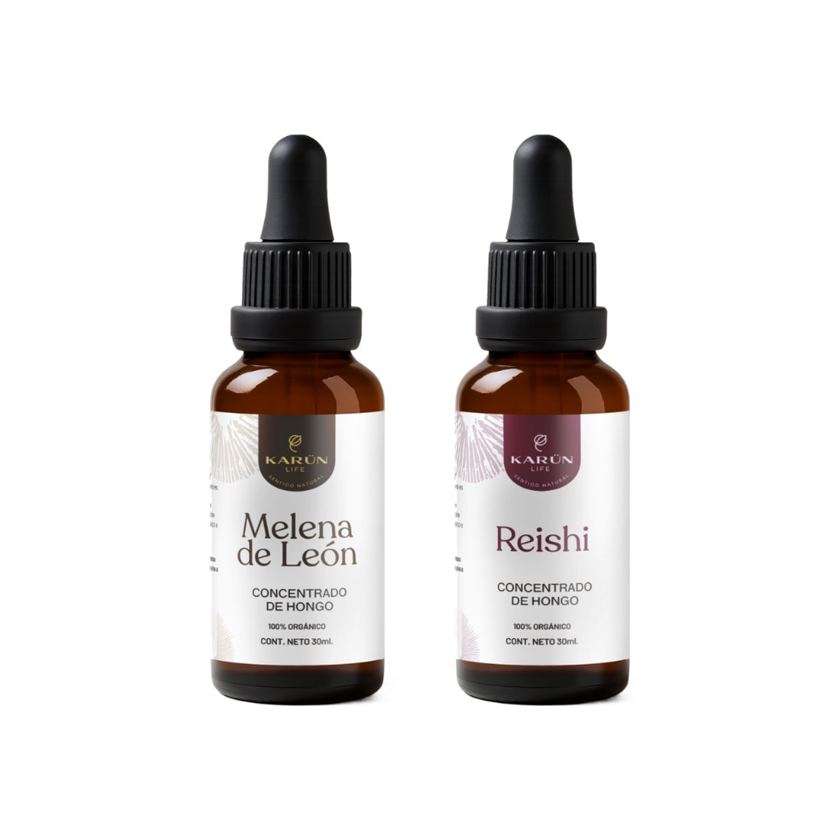 KARUNLIFE - Pack Melena De León + Reishi Hongos Concentrado 60ml - Karun Life