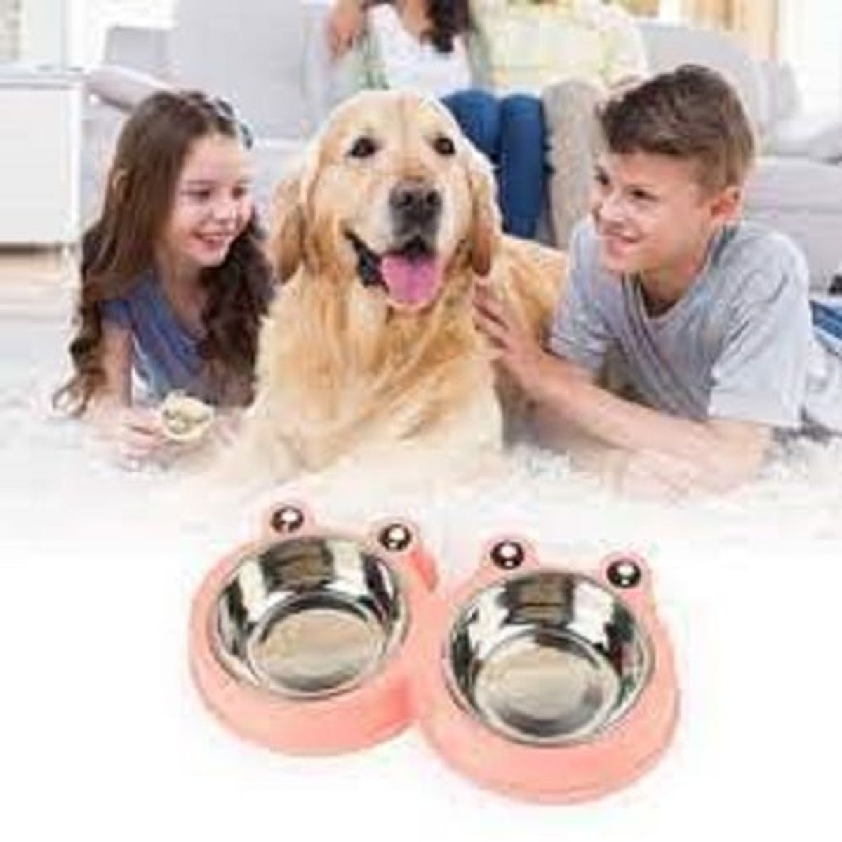 GENERICO - Plato Comida Y Agua Mascota  Perro Gato Color Macho Diseños