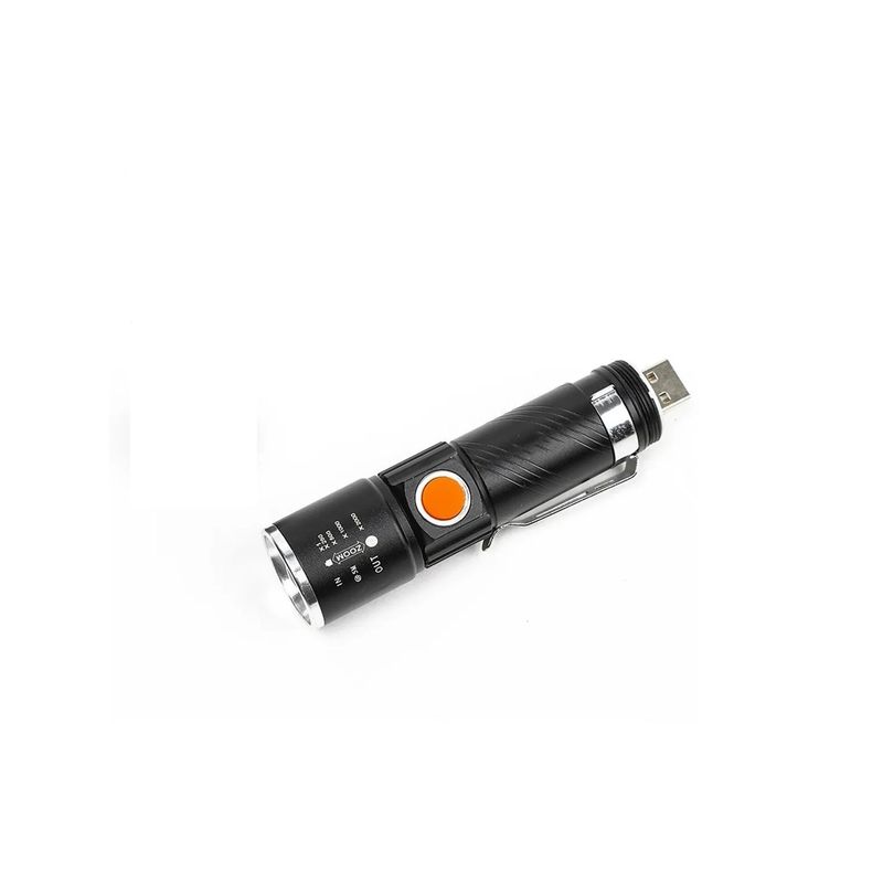 TECNOLAB - Linterna Led Cree 3000 Lúmenes De Bolsillo Recargable - SC