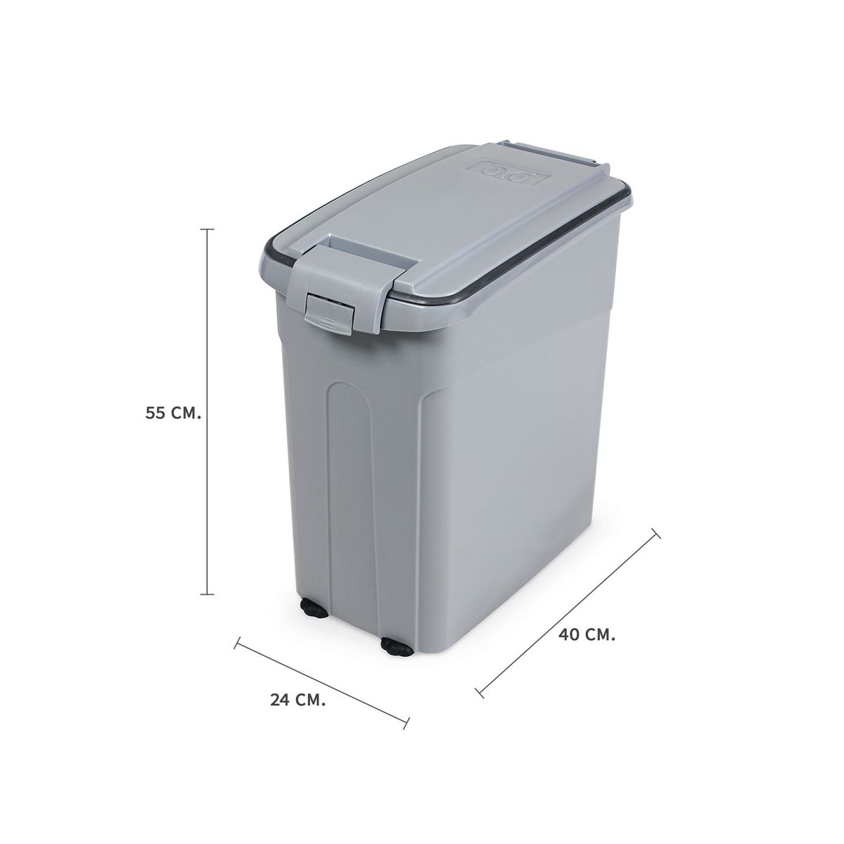 MPS - Contenedor alimento mascotas Oto 54L Gris MPS