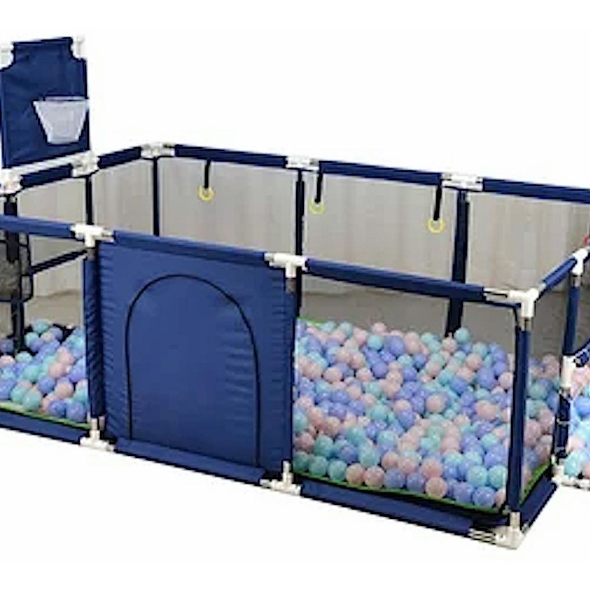 U BUY - Corral Seguridad Bebes Con Aro De Basket 180cm Azul