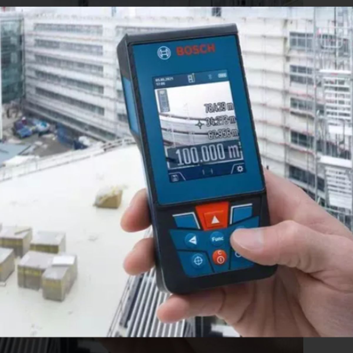 BOSCH - Medidor Láser Bosch Glm 100-25 C Alcance 100m Con Bluetooth