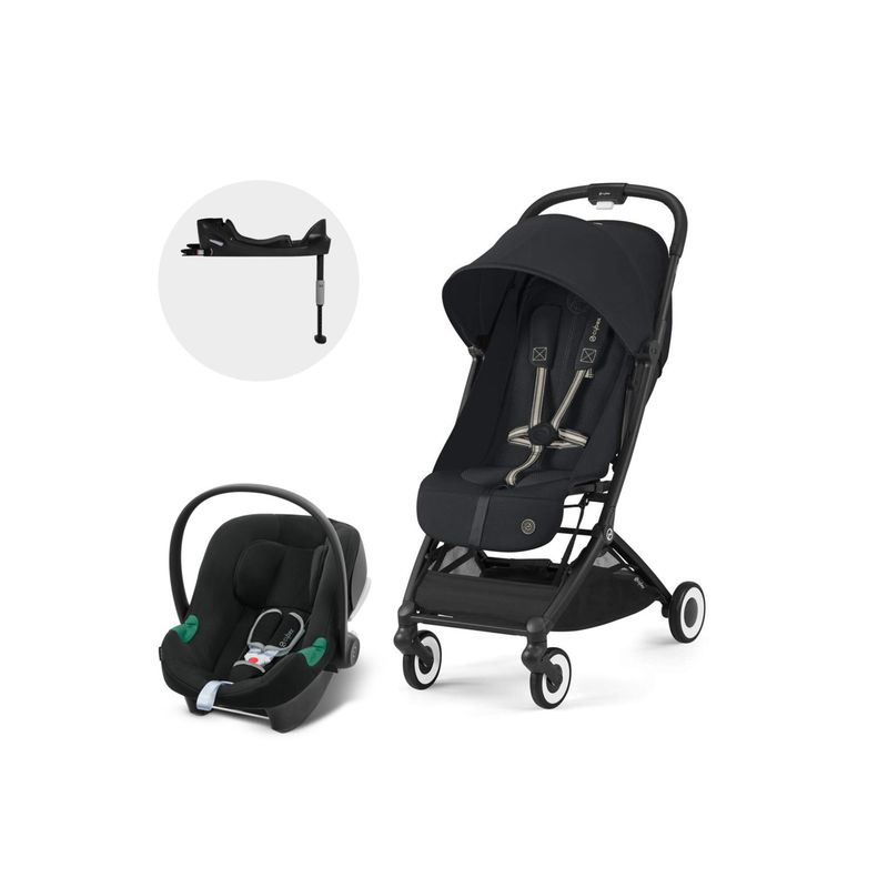 CYBEX - Coche Travel System Orfeo BLK MGB + Aton B2 + Base CYBEX