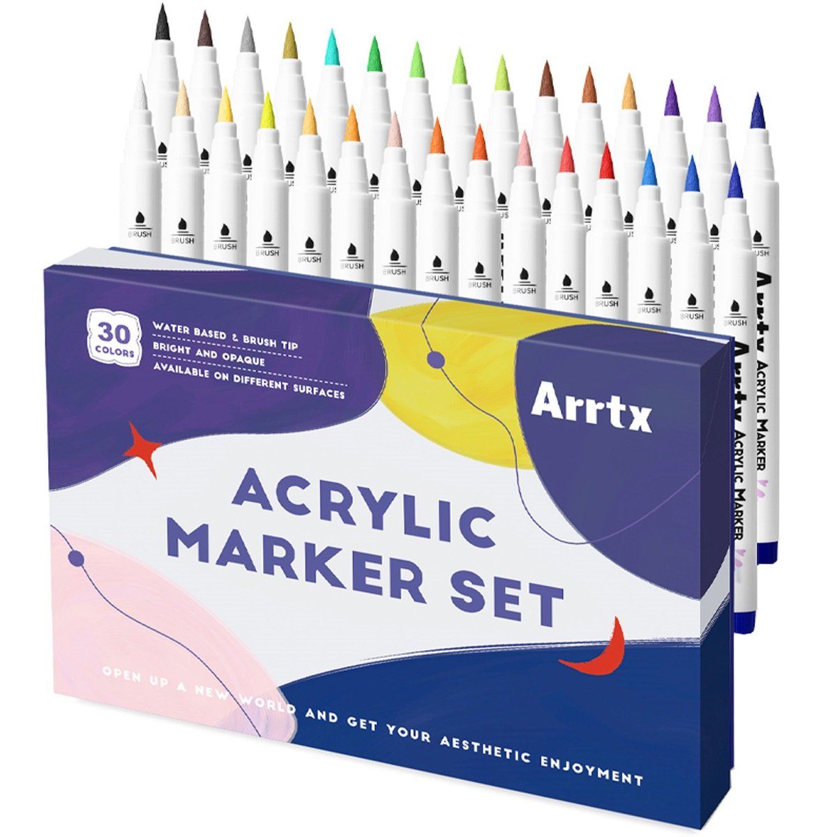 ARRTX - ARRTX MARCADORES ACRÍLICOS DE 30 COLORES 30B