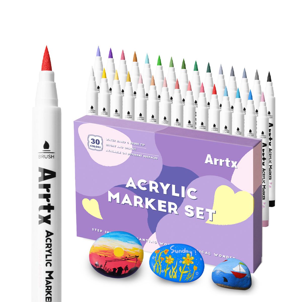 ARRTX - ARRTX MARCADORES ACRÍLICOS DE 30 COLORES 30A