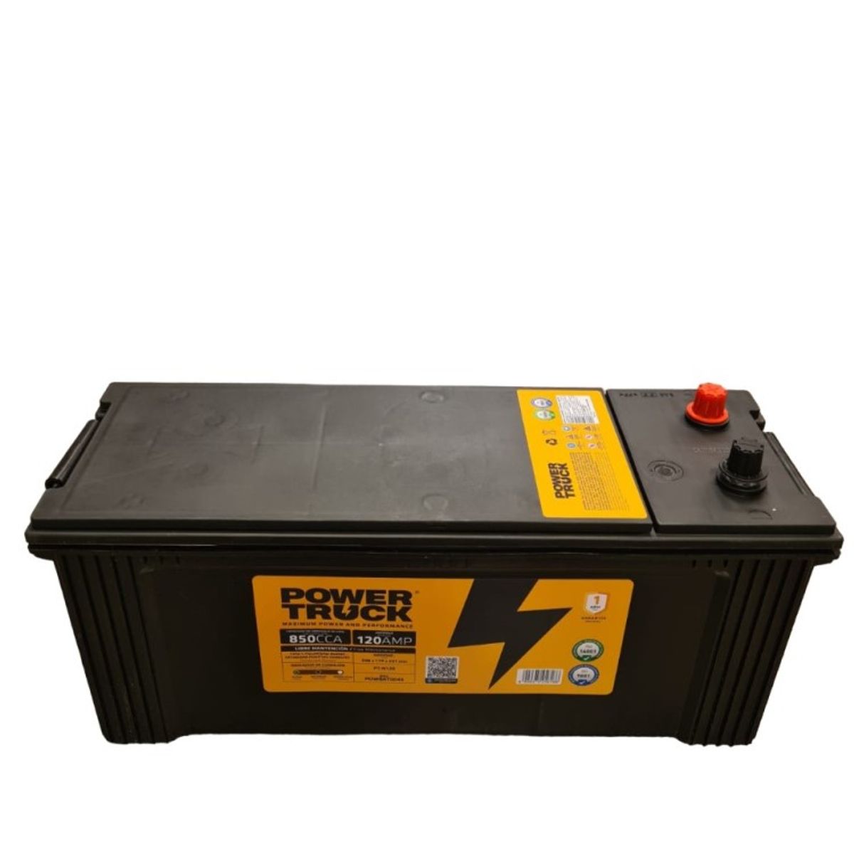 POWER TRUCK - BATERIA 120 AMP 850 CCA BORNE ESTANDAR