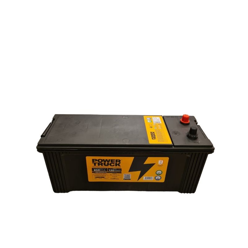 POWER TRUCK - BATERIA 120 AMP 850 CCA BORNE ESTANDAR