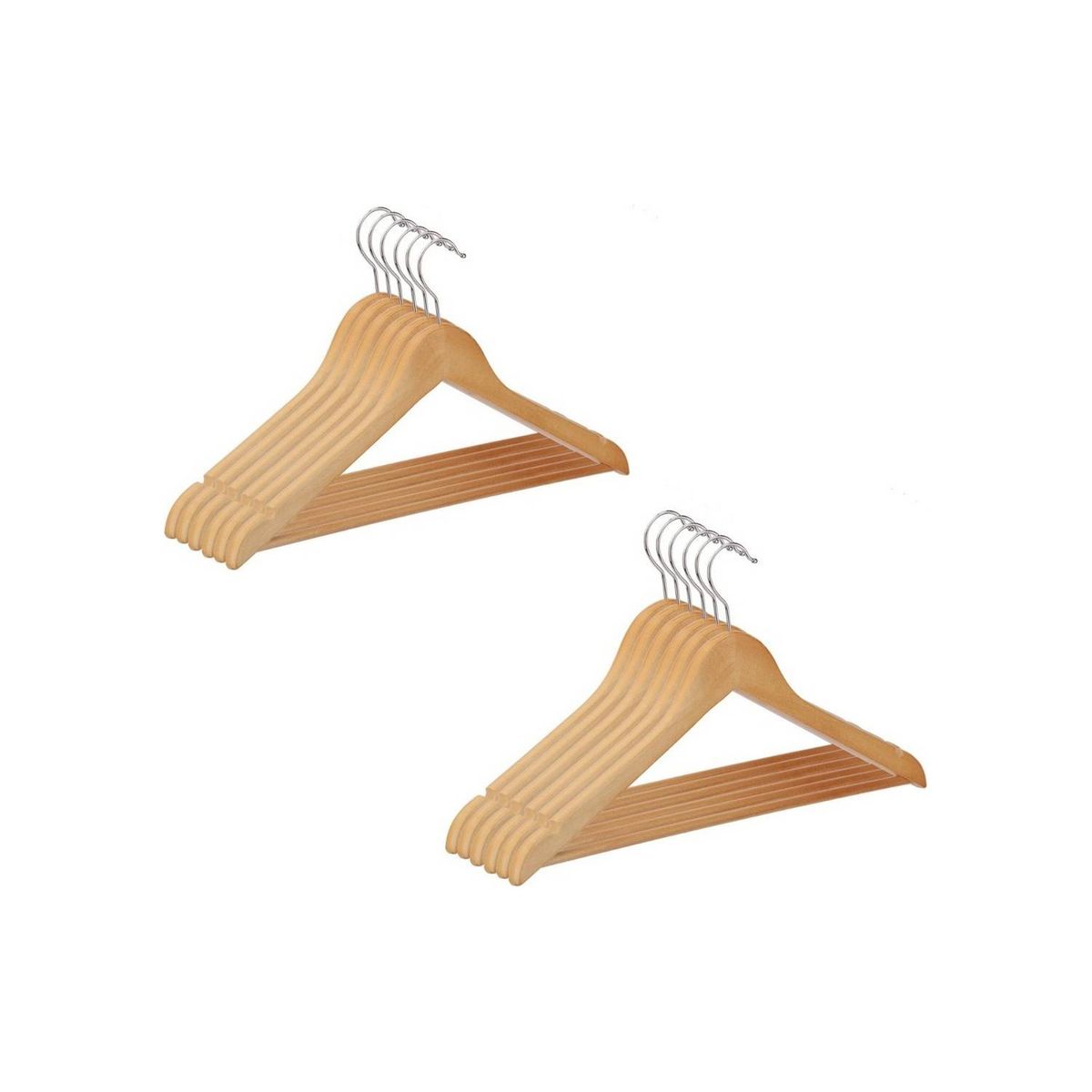 ANYHOGAR - Colgadores De Ropa Begônia De Madera Pack De 50 Unidades