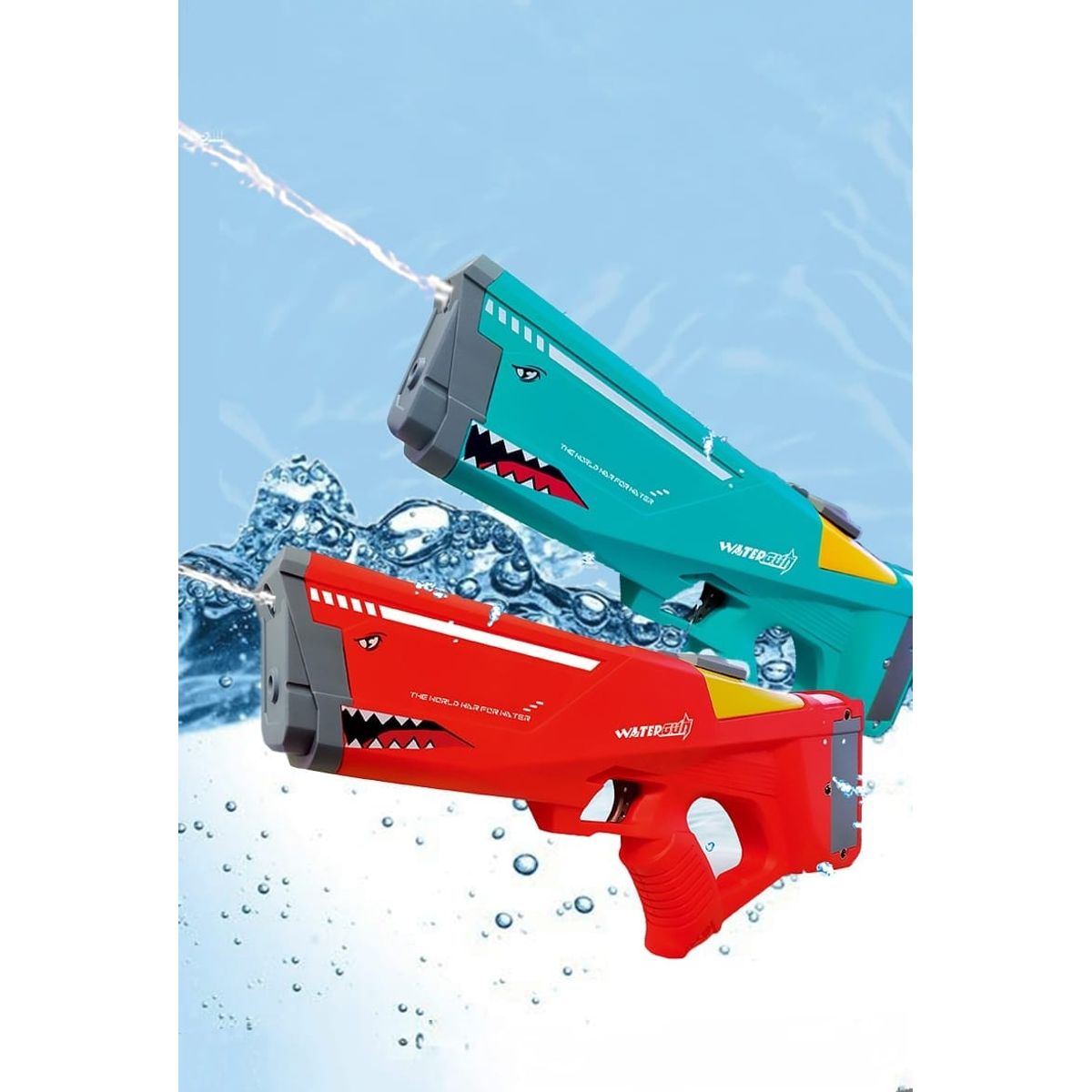 GENERICO - PISTOLA LANZA AGUA SHARK ELECTRICA AUTOMATICA RECARGABLE