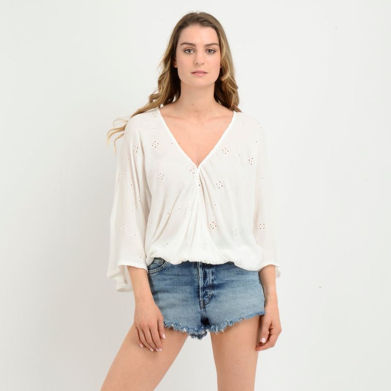 O'NEILL - BLUSA MANGA CORTA SABANNA  BLANCO