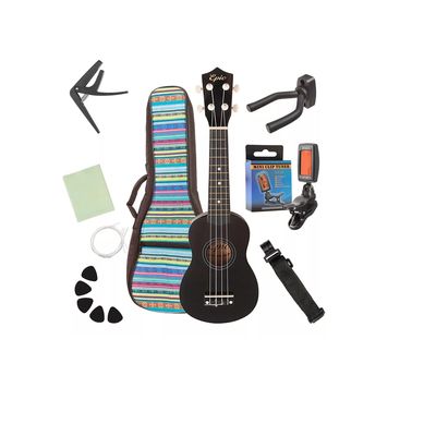 Imagen 2 del producto Ukelele Soprano Ukulele Acustico Epic 21 Funda + Accesorios