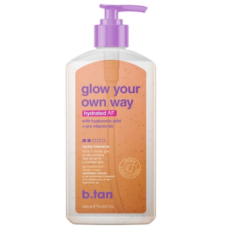 B TAN - Autobronceador en Gel Glow Your Own Way Hydrated AF 236 ml - B.tan