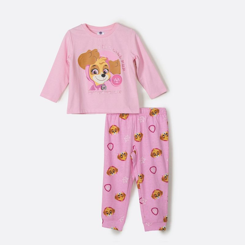 PAW PATROL - Pijama Largo Niña Skye Rosado Paw Patrol