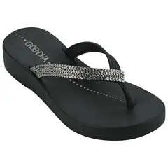 GRENDHA - Sandalia Mujer Negro Comfort