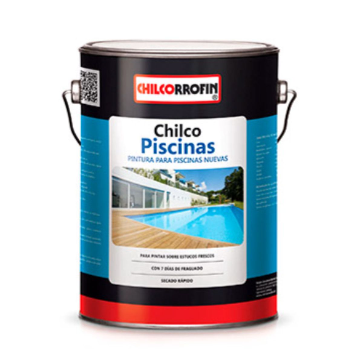GENERICO - PINTURA PARA PISCINAS 1GL GRIS ACERO CHILCO CHILCORROFIN