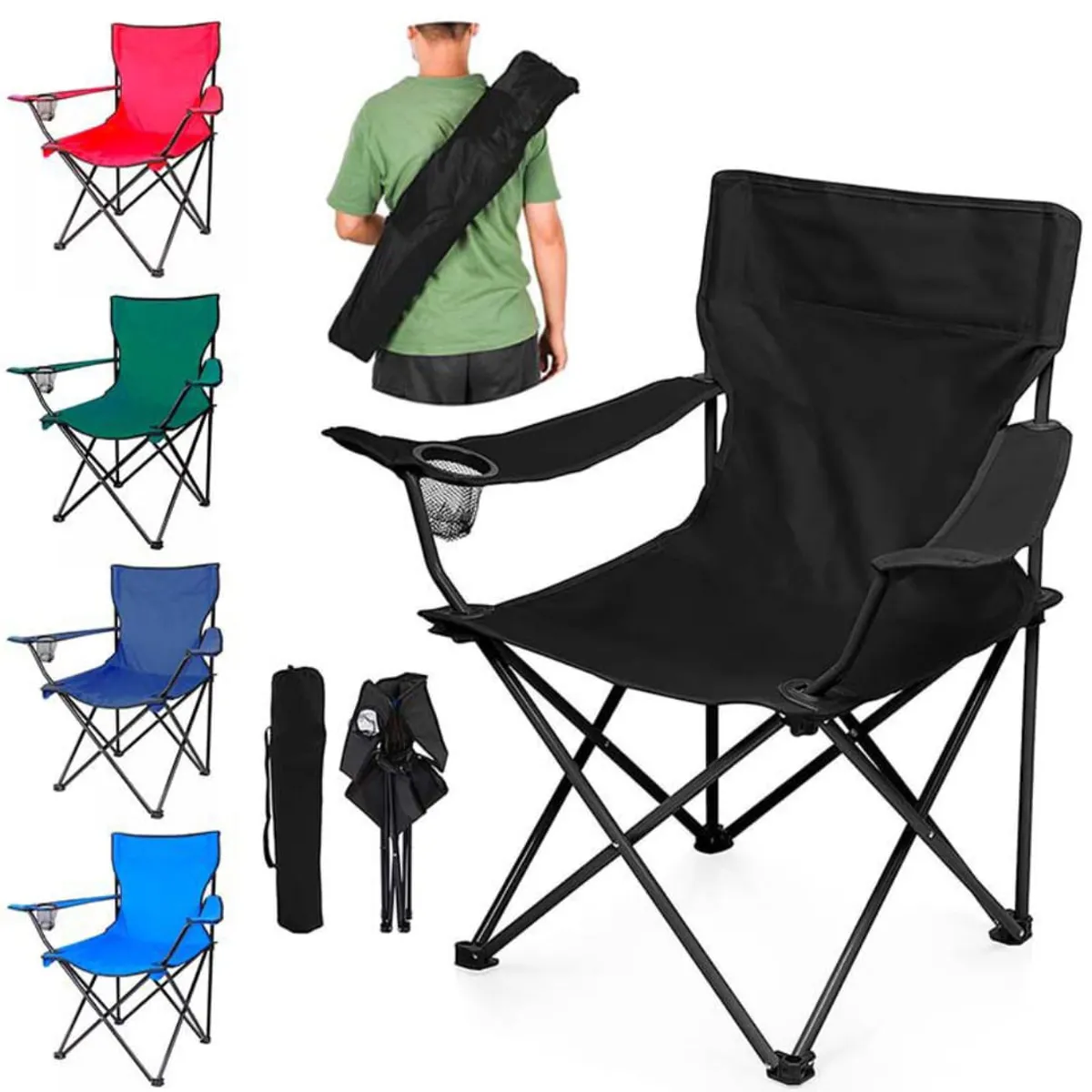 GENERICO - Silla plegable Camping jardin