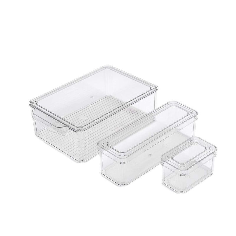 GENERICO - Set 7 tupper organizadores para refrigerador y cocina