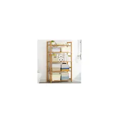 GENERICO - Estante 5 Niveles De Bambú Ajustable Organizador Cocina Baño