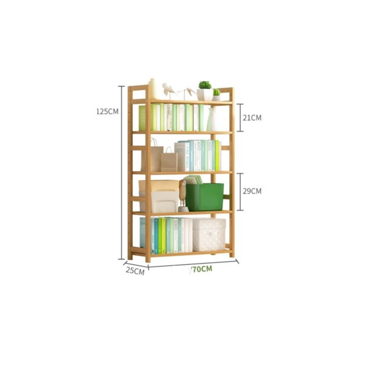 GENERICO - Estante 5 Niveles De Bambú Ajustable Organizador Cocina Baño