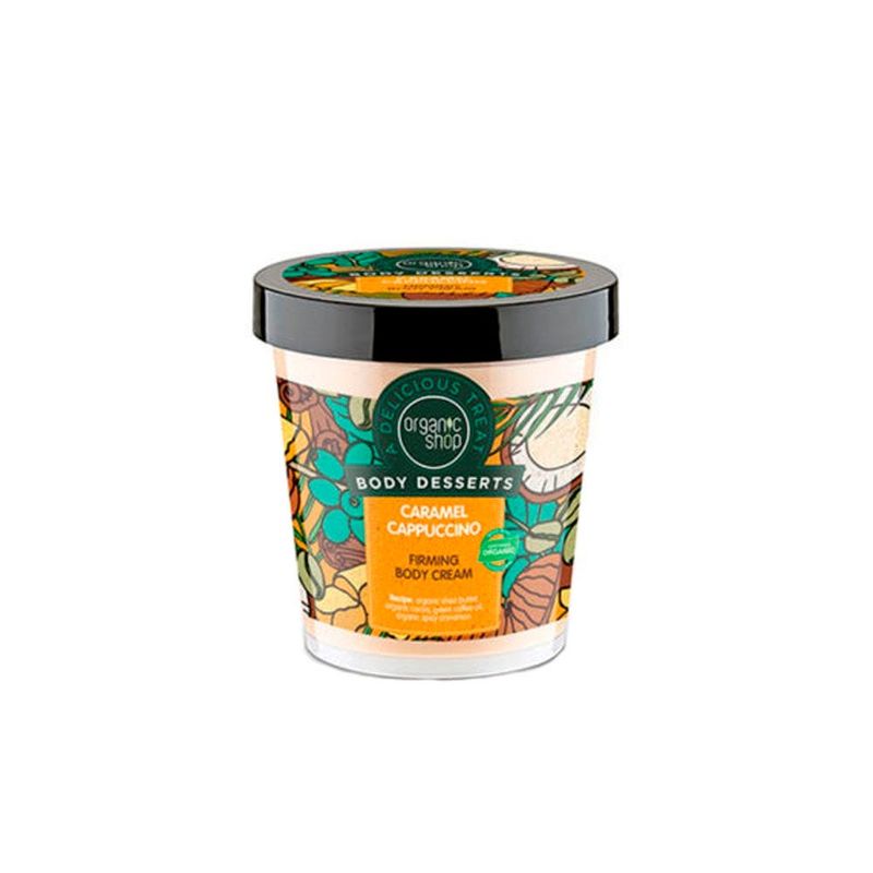 ORGANIC SHOP - Crema Corporal Reafirmante Caramelo Capuccino 450 ml
