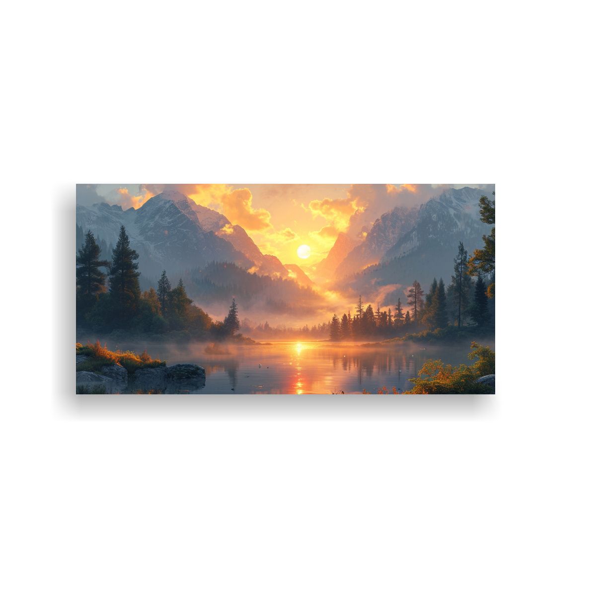 GENERICO - Paisaje Colorido En Estilo De Mark Maggiori Pintu 160x80cm