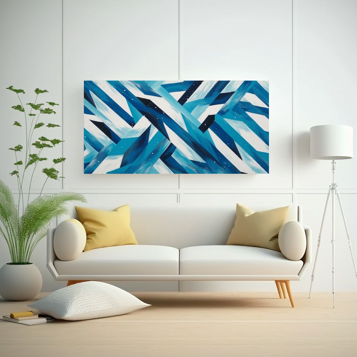 GENERICO - Cuadro En Lienzo De Fotografía De Shetland Pintad 160x80cm