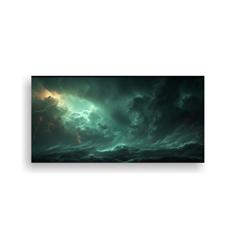 GENERICO - Arte Surrealista Inspirado Por La Tormenta En Ding 160x80cm