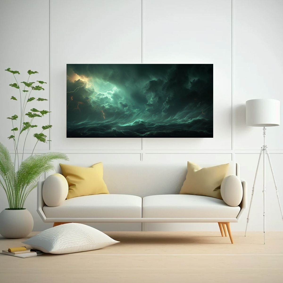 GENERICO - Arte Surrealista Inspirado Por La Tormenta En Ding 160x80cm