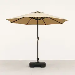 JAVIMATE - Quitasol Recto Base 2,7mt + Base De 22 Litros