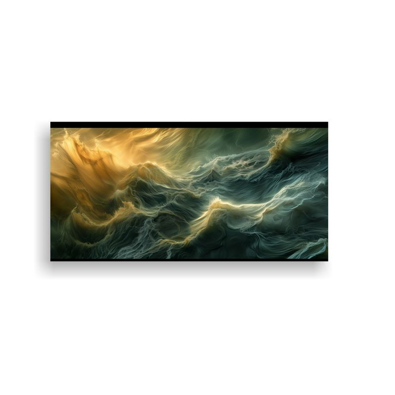 GENERICO - Cuadro Venta Vista Aérea 45 Grados Río Amarillo 100x50cm