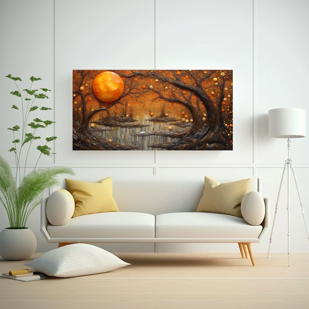 GENERICO - Cuadros Decorativos De Arte De Pared En 3D Con Len 160x80cm