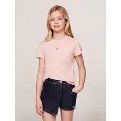 TOMMY HILFIGER - Polera Essential Organic Cotton Rosado