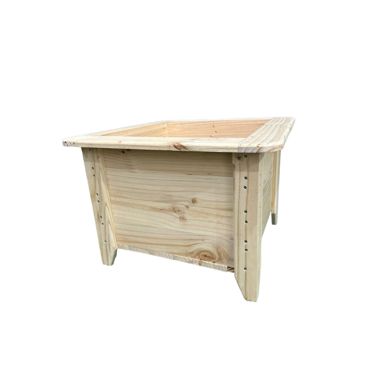 GENERICO - Macetero O Jardinera De Madera en bruto 40x40x40