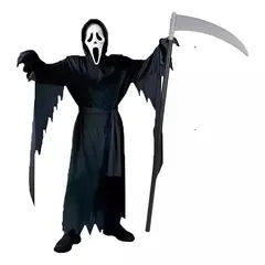 GENERICO - Disfraz Adultos Scarie Movie Muerte con Arma 180 CM