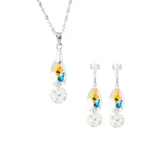 JOYAS MONTERO - Conjunto Manuela Cristales Genuinos Aurora Boreal