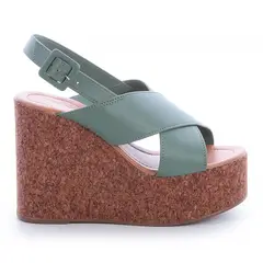 VIA UNO - Sandalia Mujer Verde 22543603