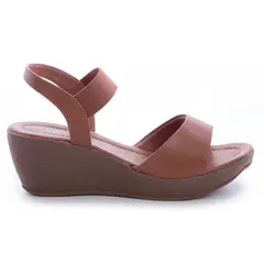 VIA UNO - Sandalia Mujer Camel 22542603