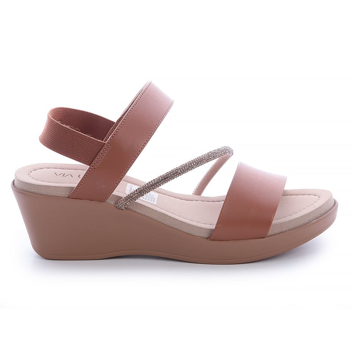 VIA UNO - Sandalia Mujer Camel Via Uno 22542605