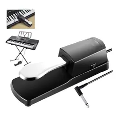 GENERICO - Pedal Sustain Universal Teclado Polaridad Piano Musica Pedal