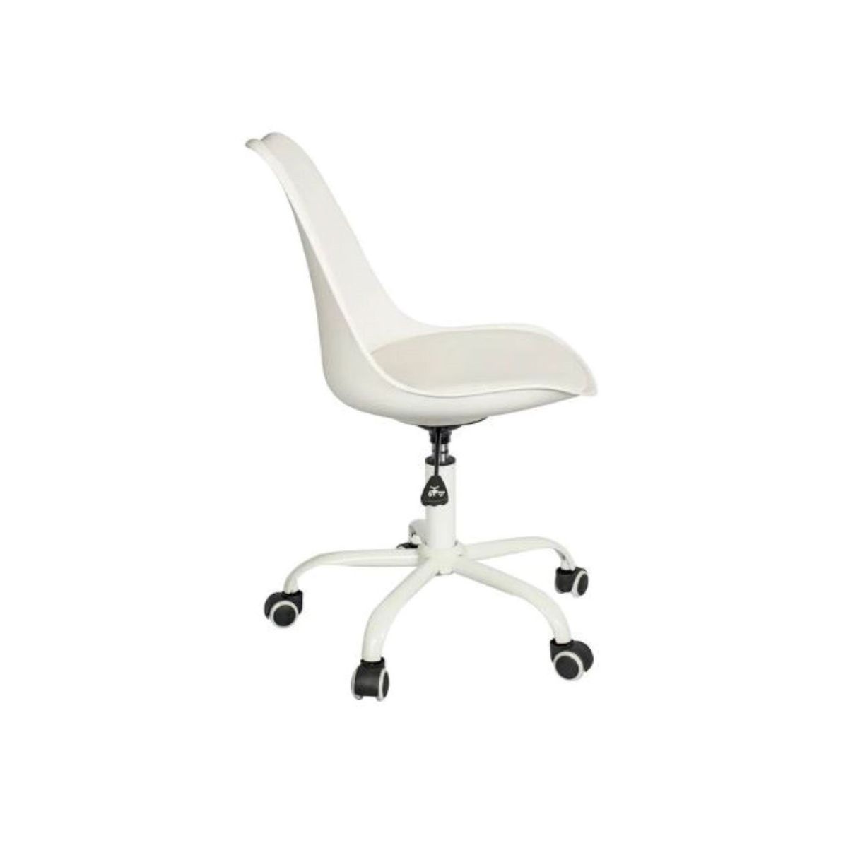 LUMAX - Silla De Oficina Eames Con Ruedas Minimalista Blanca