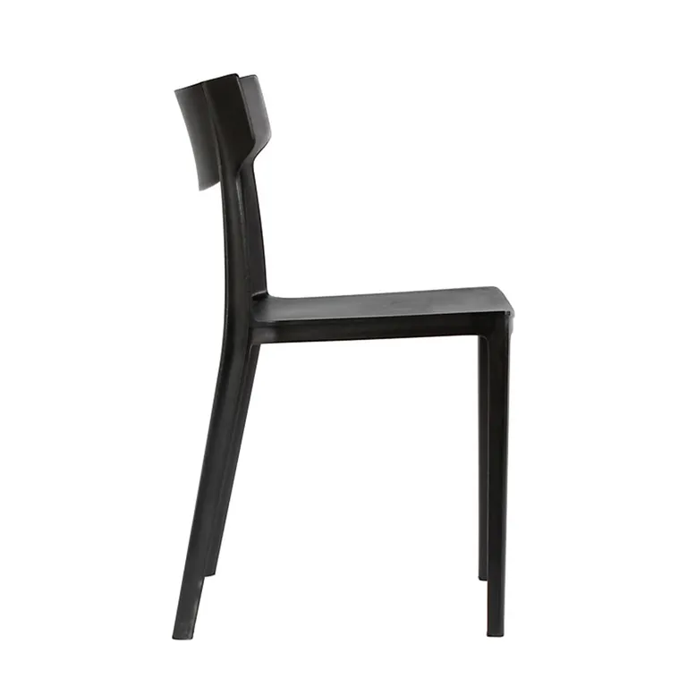 Silla Monoblock Rio Negra Perfecta para Terraza y Hogar