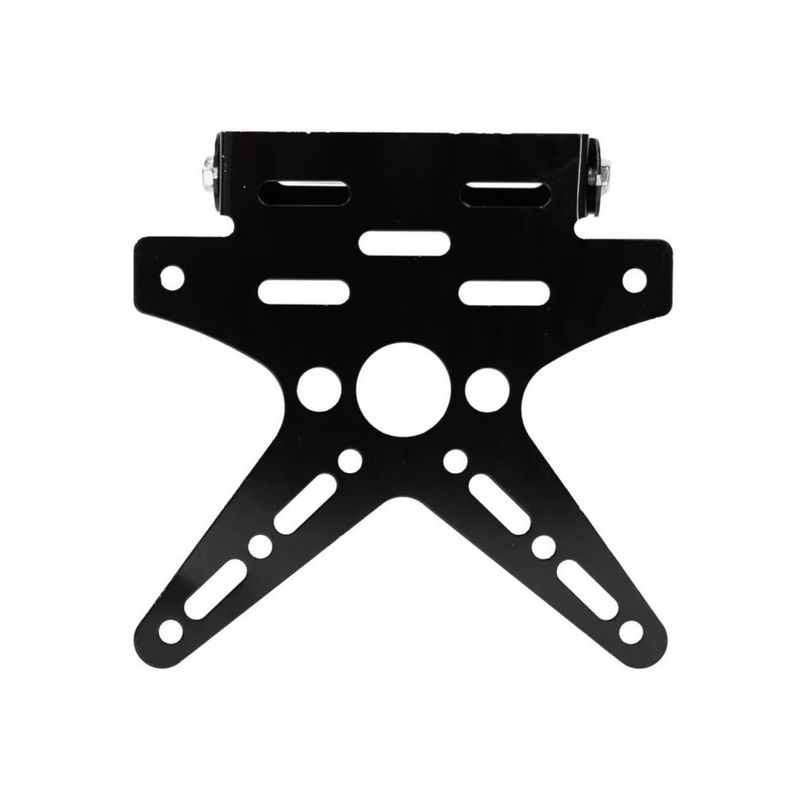 GENERICO - Porta Matricula Negro para Motocicletas Protección y Estilo